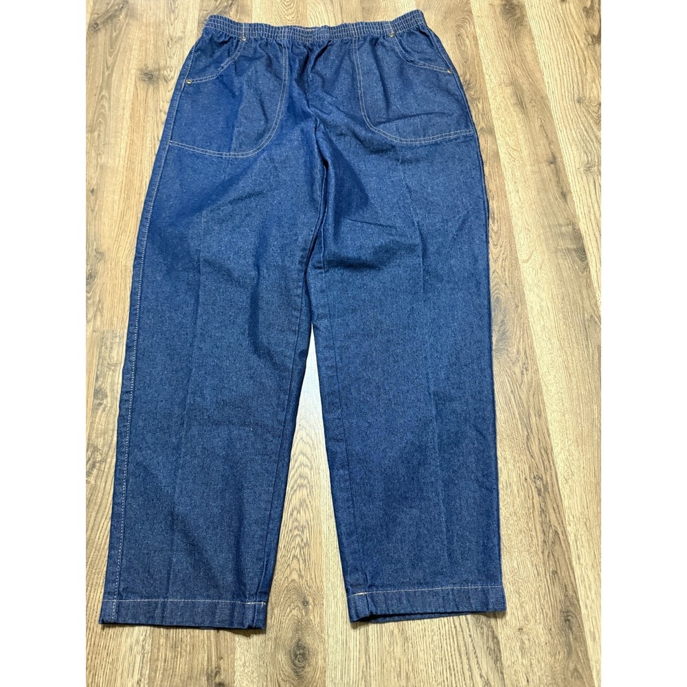 American Sweetheart Jeans, Women's Size 14 Petite, Blue Pull-On Jeans